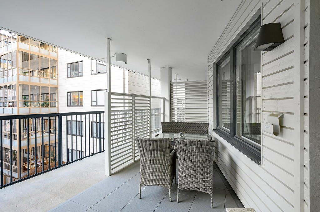 Uteplats på loftgång