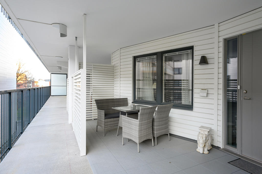 Uteplats på loftgång