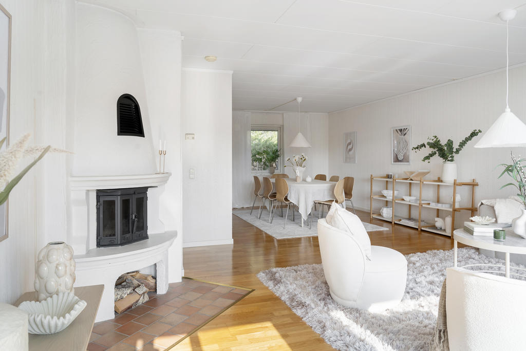 Mysigt med braskamin!