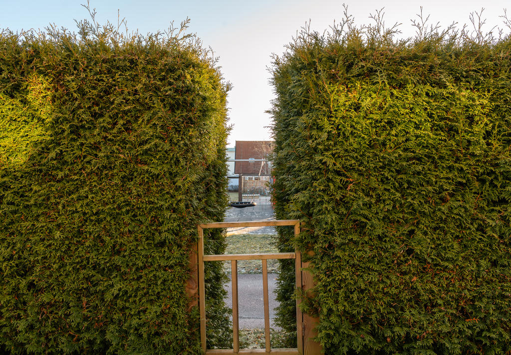 Uteplats mot lekparken