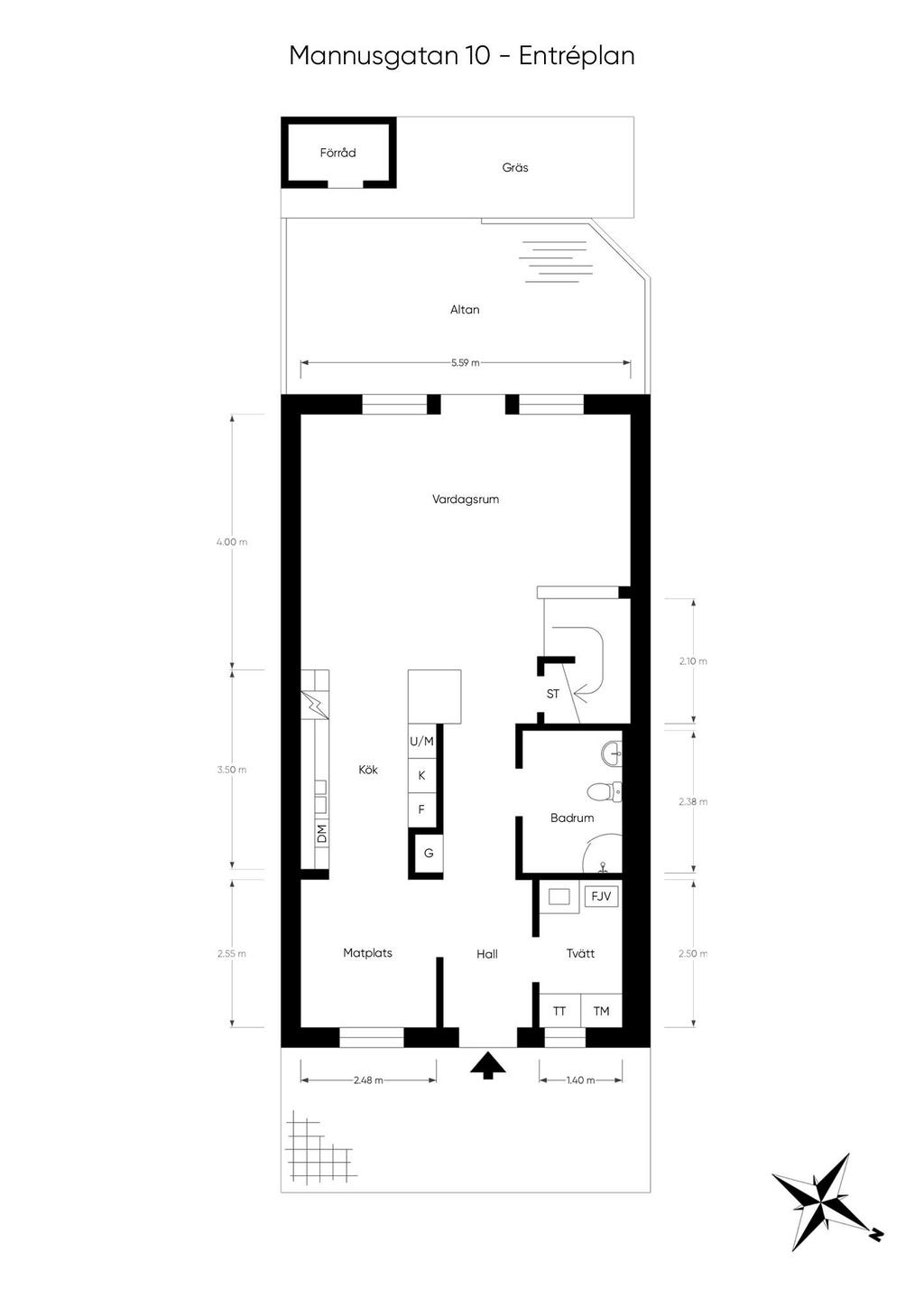 Planritning entréplan