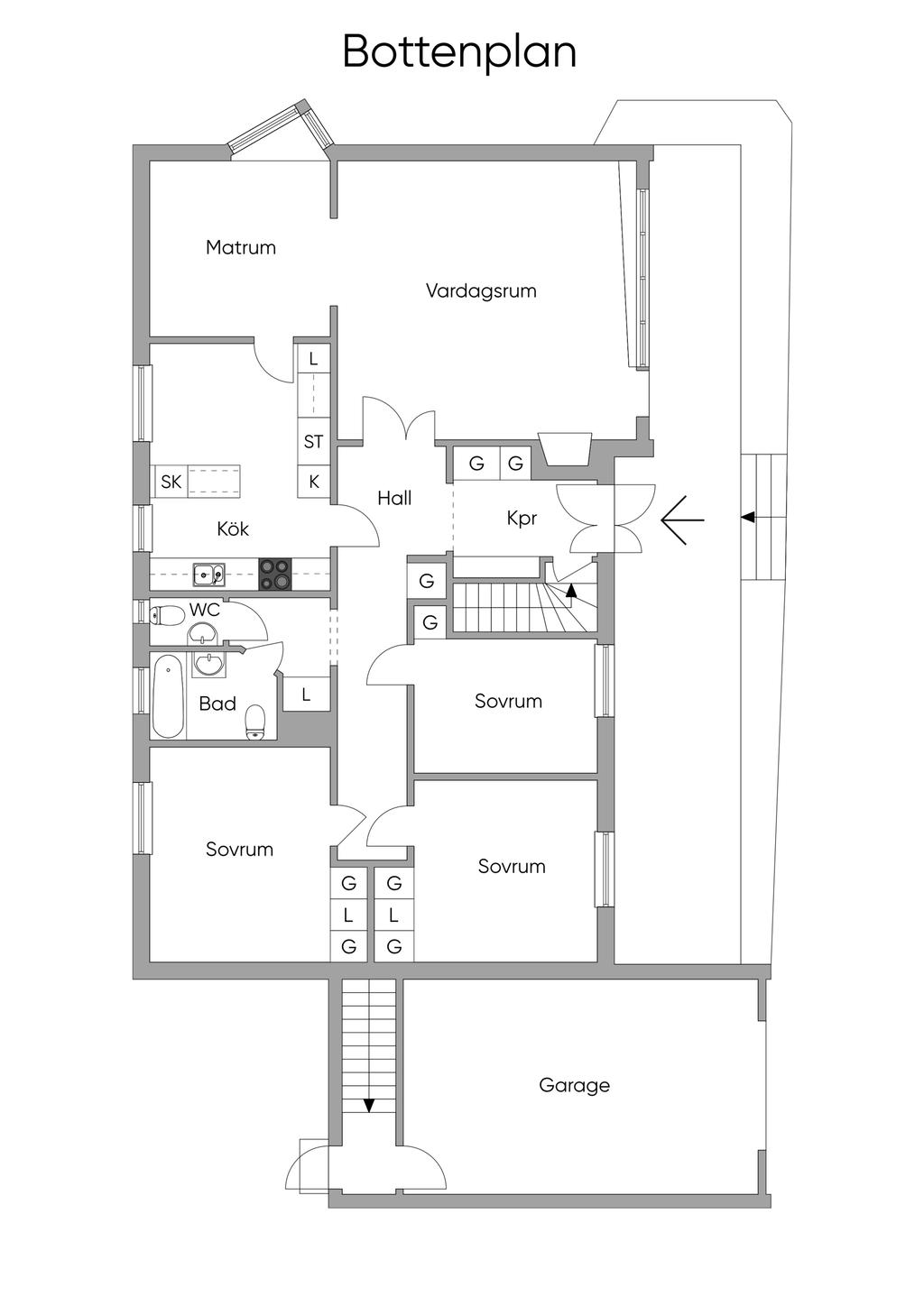 Planlösning entréplan