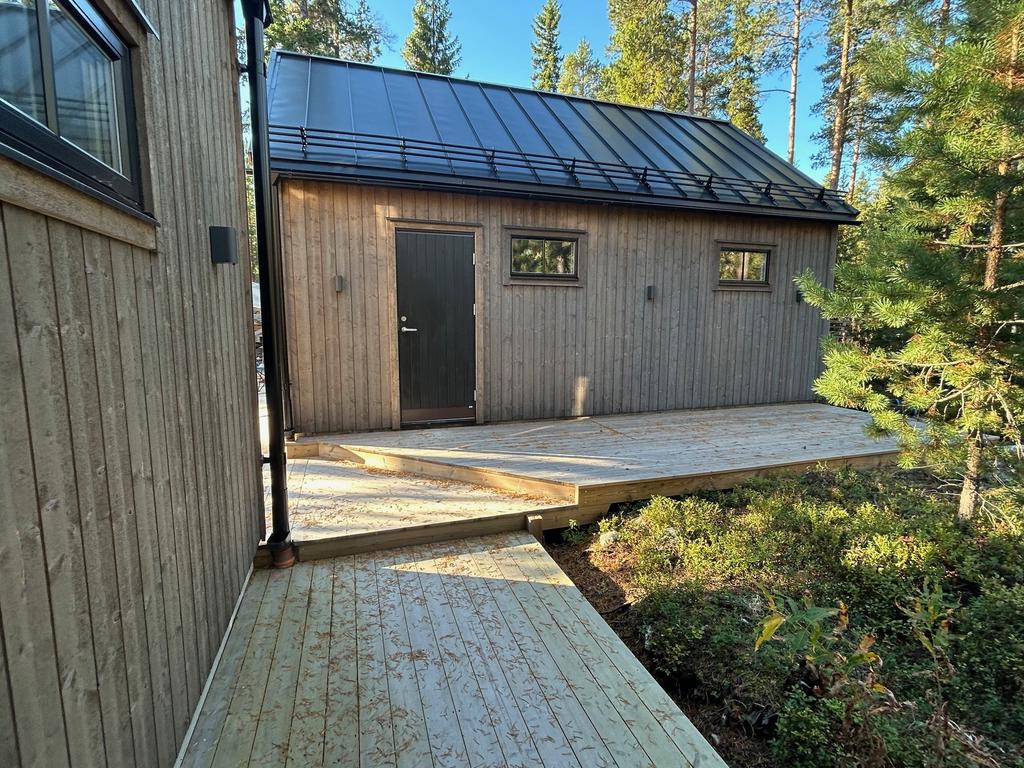 Garage sett från entré