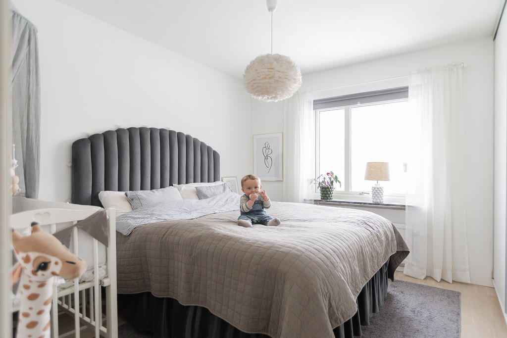 Sovrum med lugnt läge mot bilfri innergård