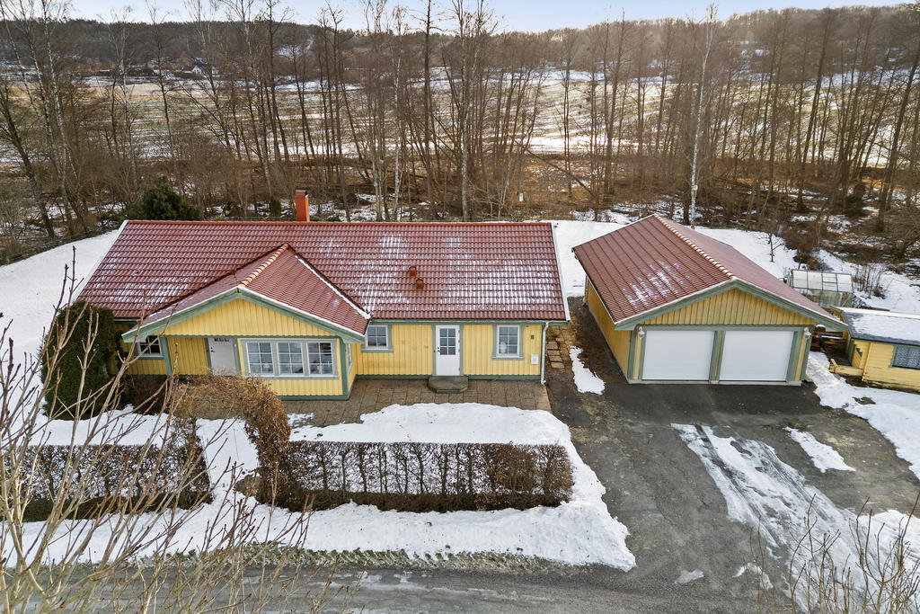 1 plans Annebergshus med dubbelgarage