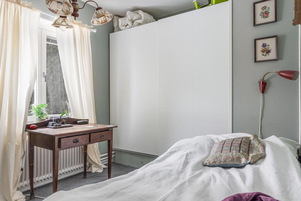 Sovrum med garderober