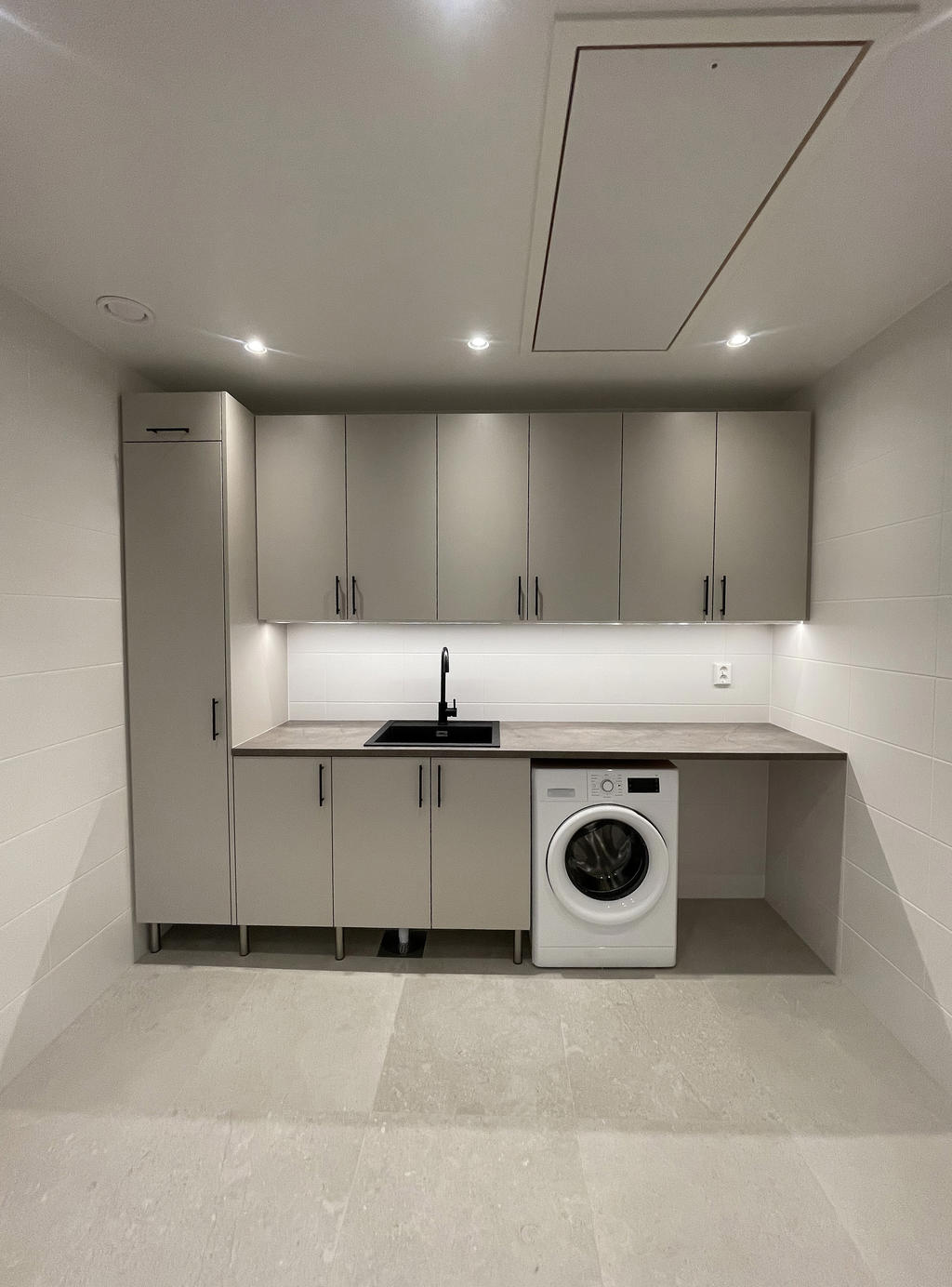 Tvättstuga/pannrum. Exempelbild från redan uppförda hus. 