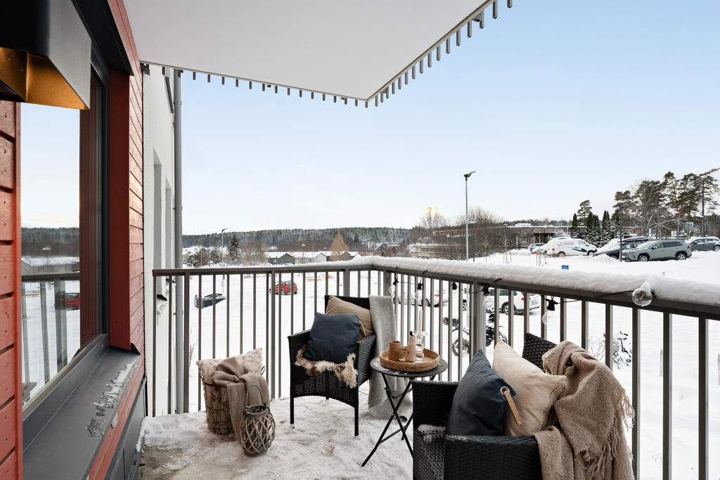 Balkong med underbart solläge