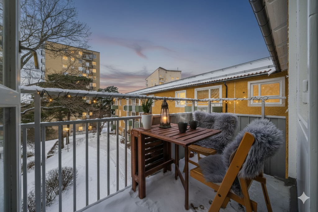 Kvällsmys på balkongen