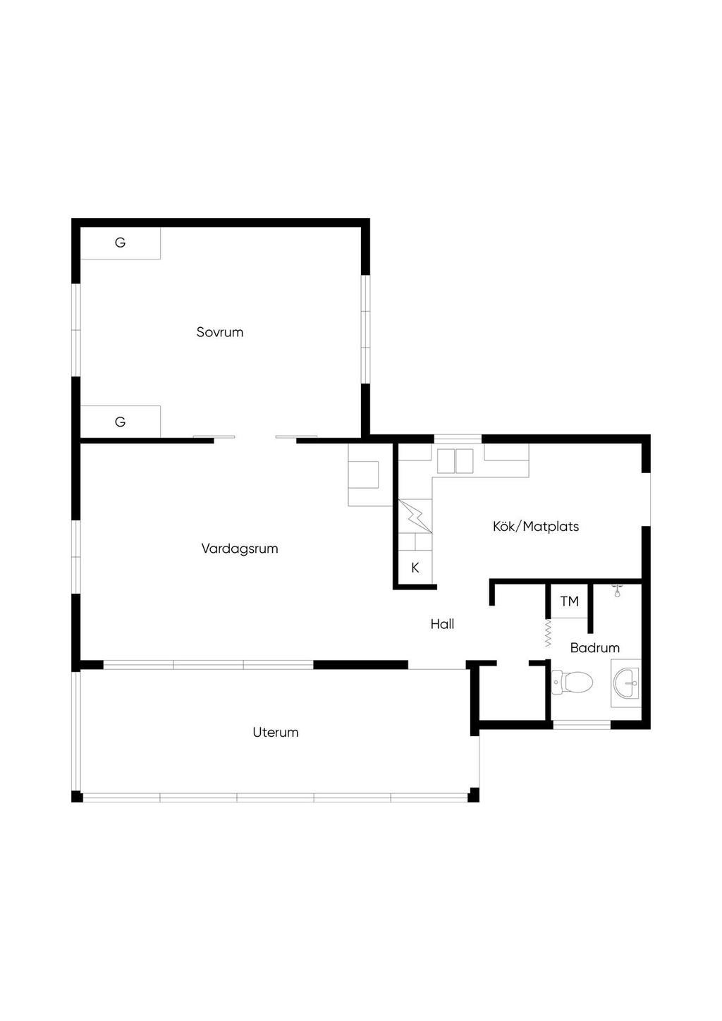 Planritning bostadshus 
