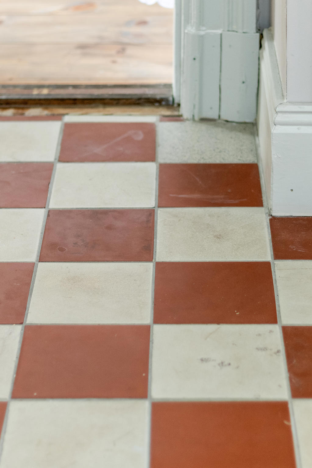 Återbrukat klinkergolv