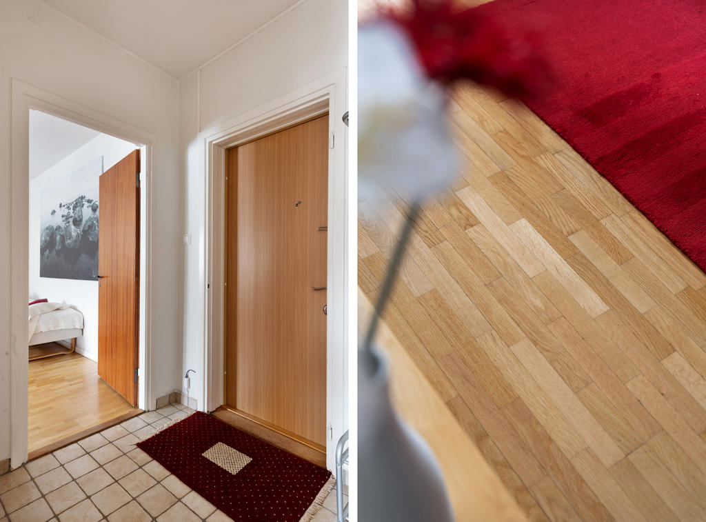 Säkerhtesdörr, stavparkett