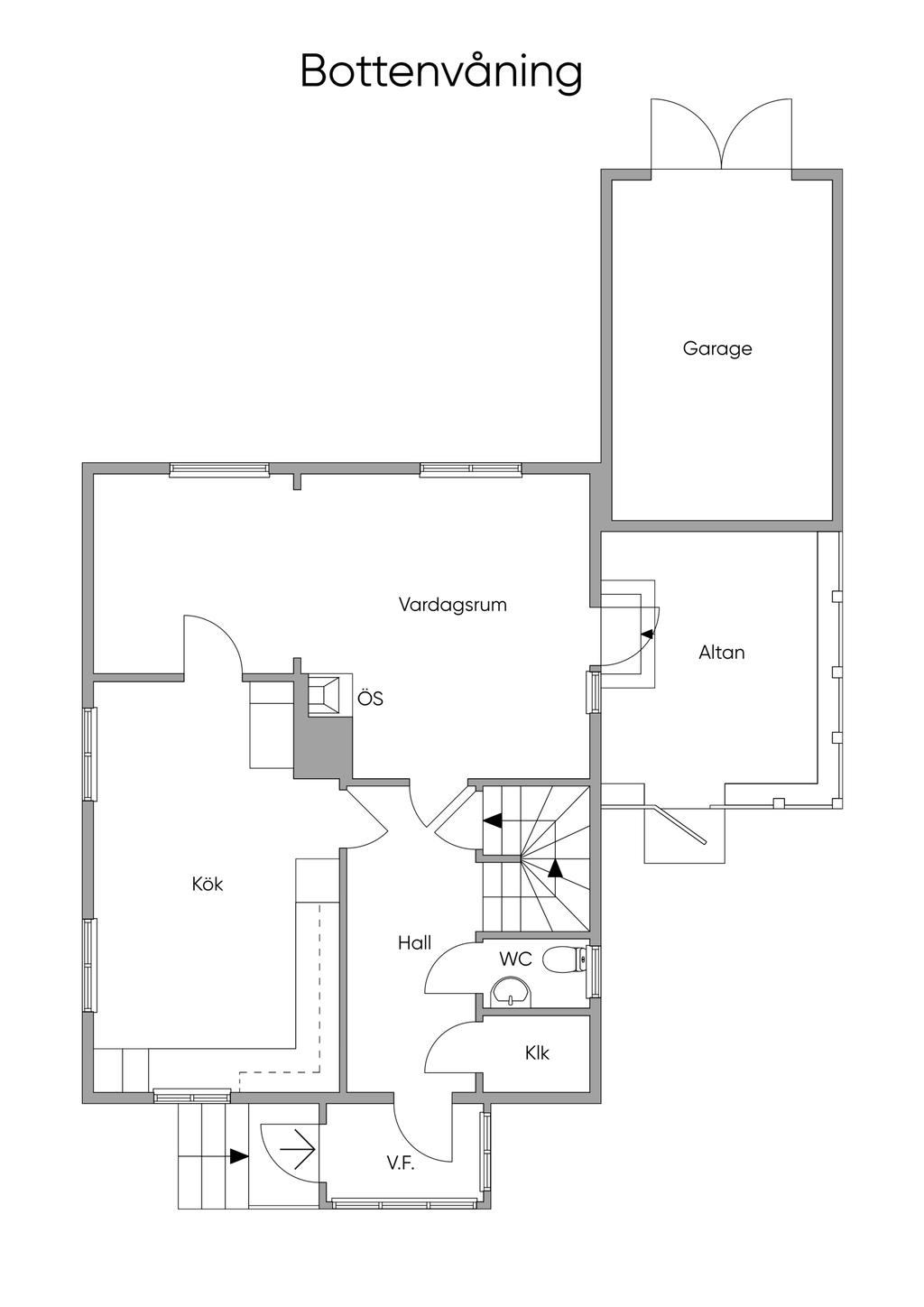 Planlösning entréplan