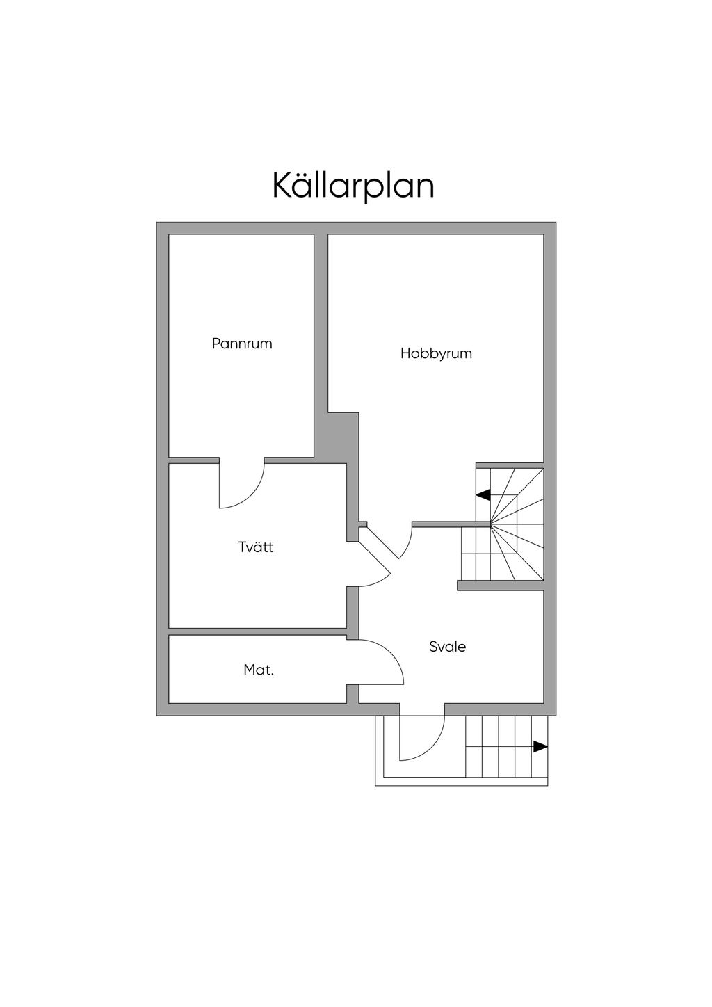 Planlösnng källarplan