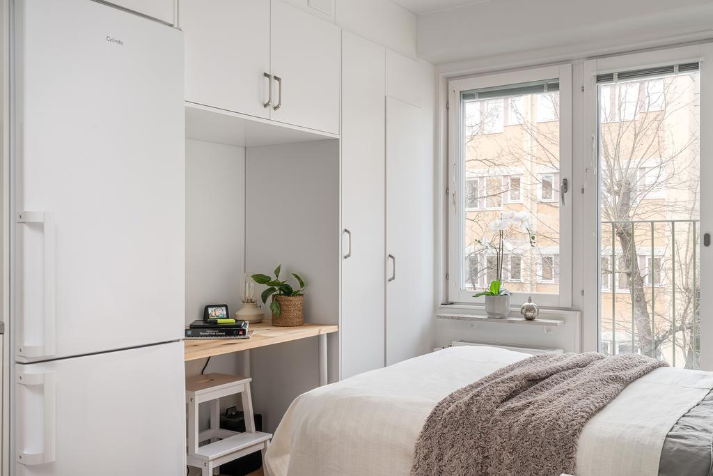 Optimerad planlösning med bra förvaring 