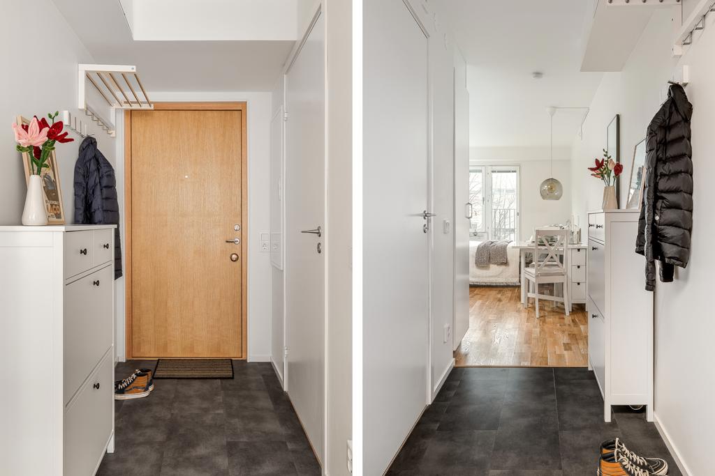 Hall med plats för avhängning 