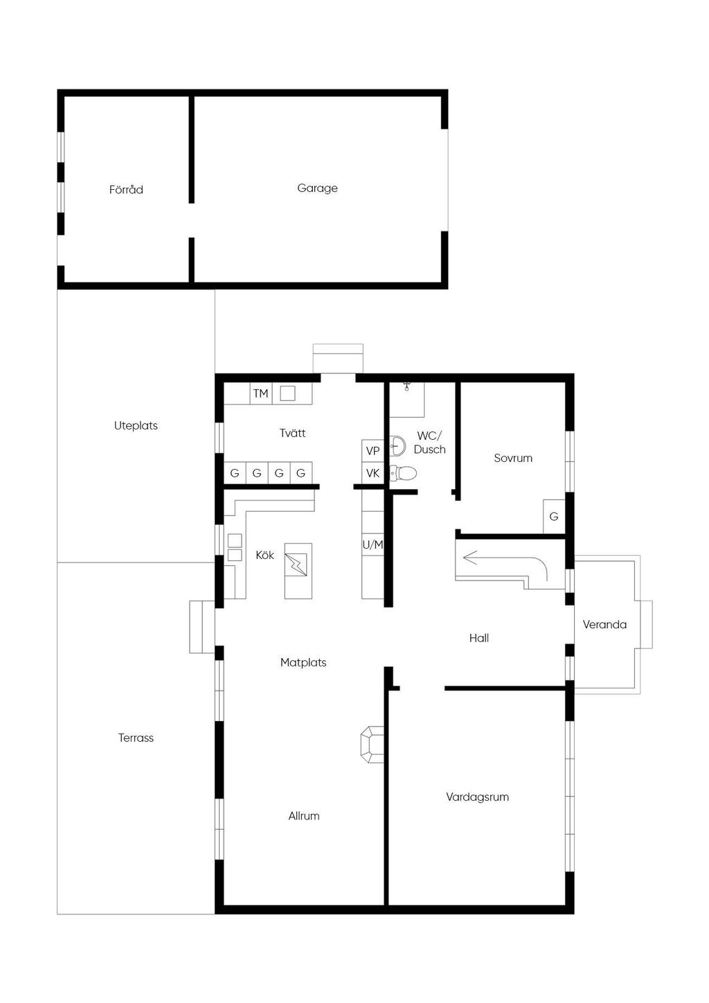 Planlösning entréplan