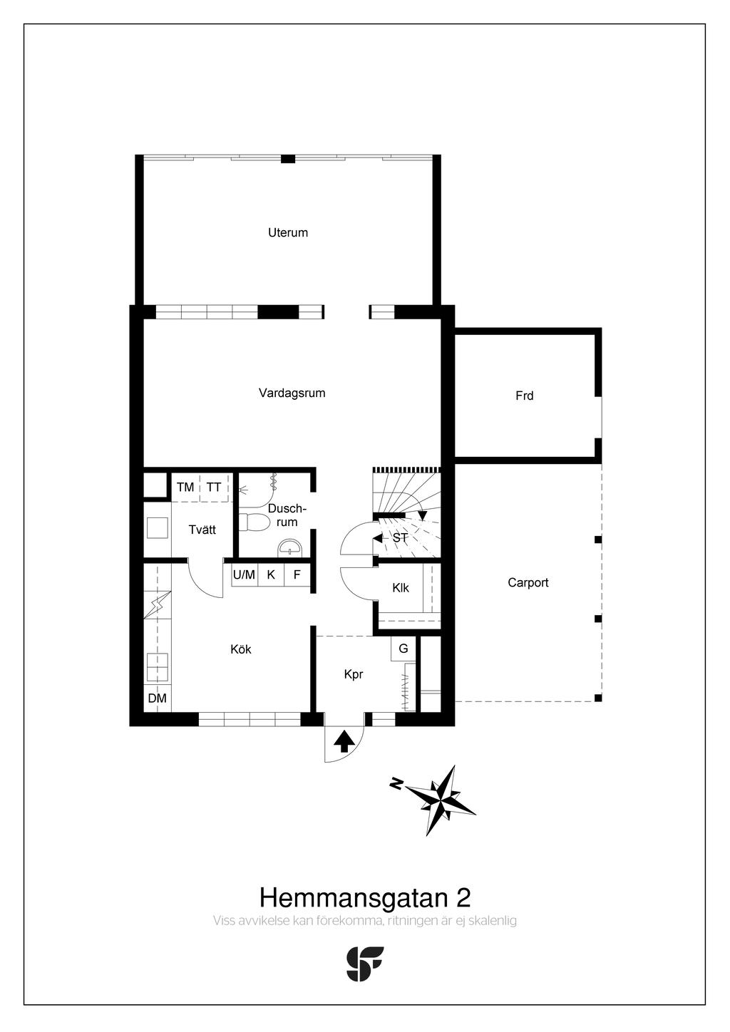 Planritning entréplan