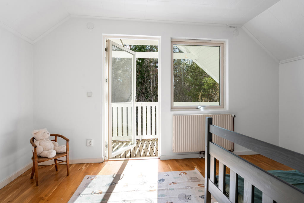 Sovrum med balkong