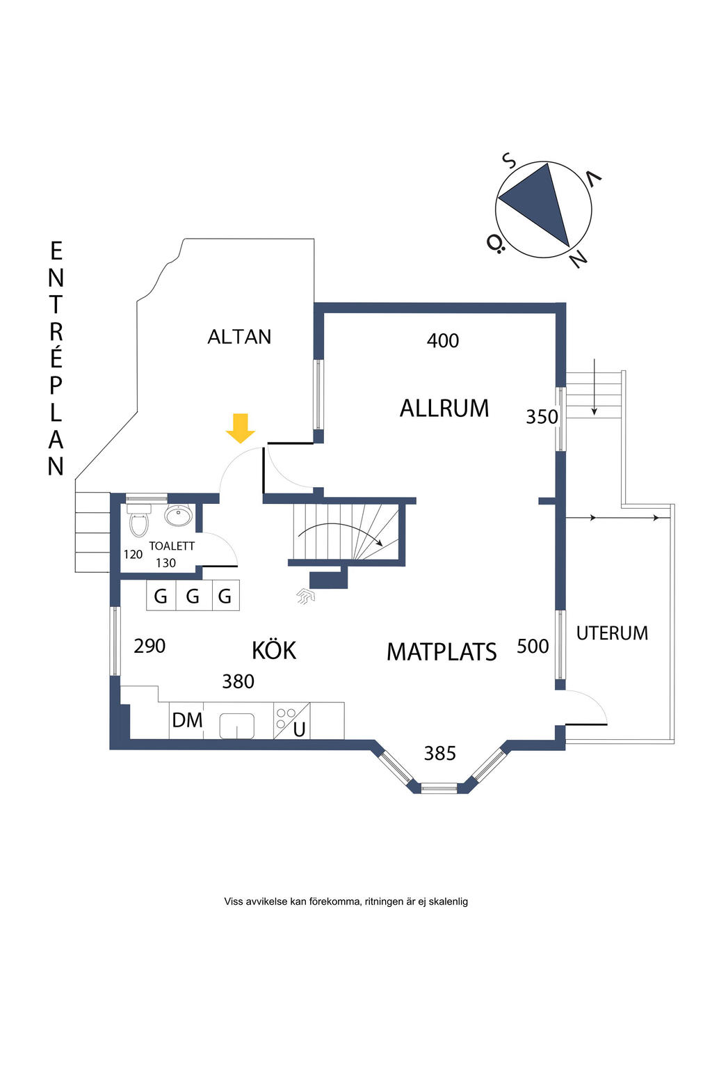 Planlösning, entréplan