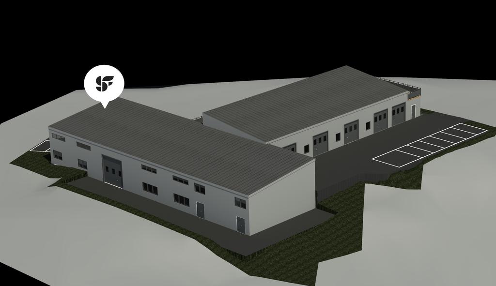 3D bild av lokalerna. Obs, kan avvika vid färdigställande. 