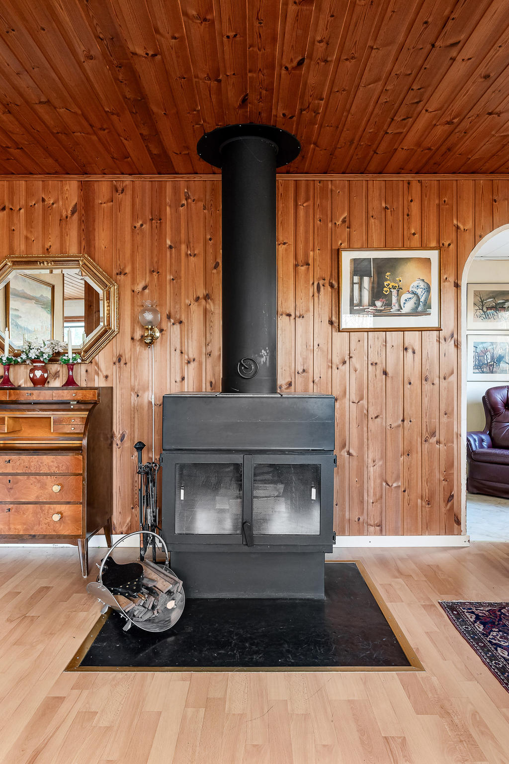 Braskamin i vardsgrummet