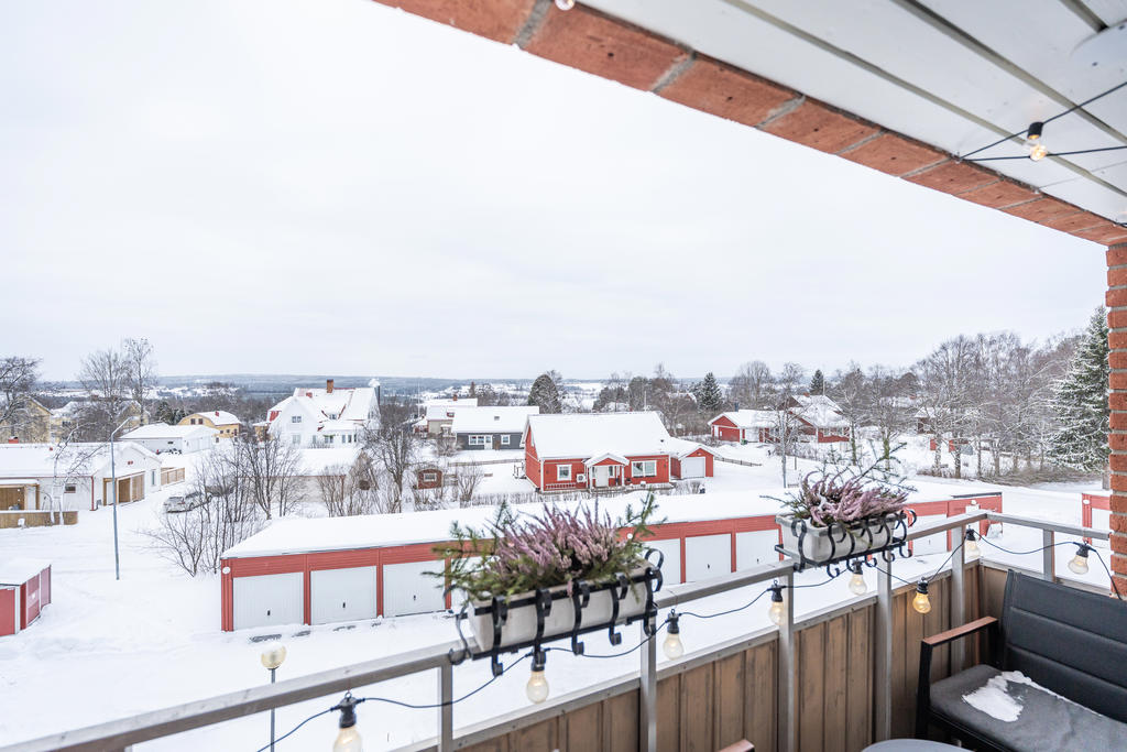 Trevlig vy från balkongen!