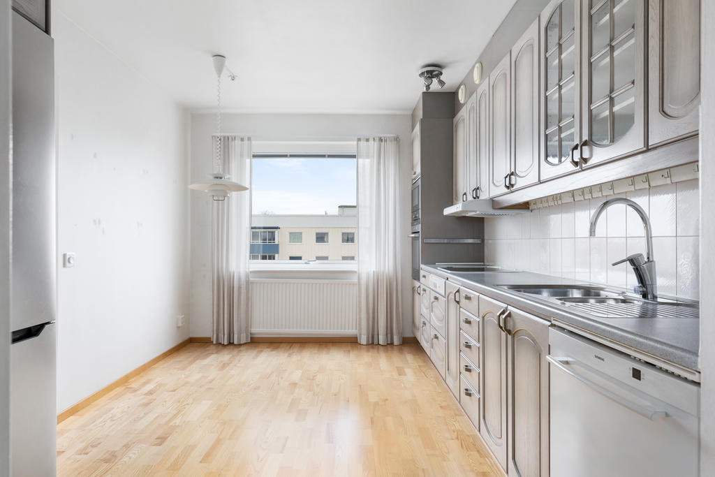 Äldre kök med nyare komponenter