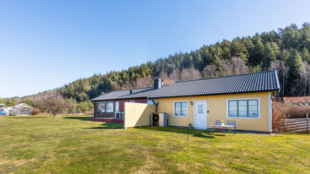 Baksidan med gästhuset