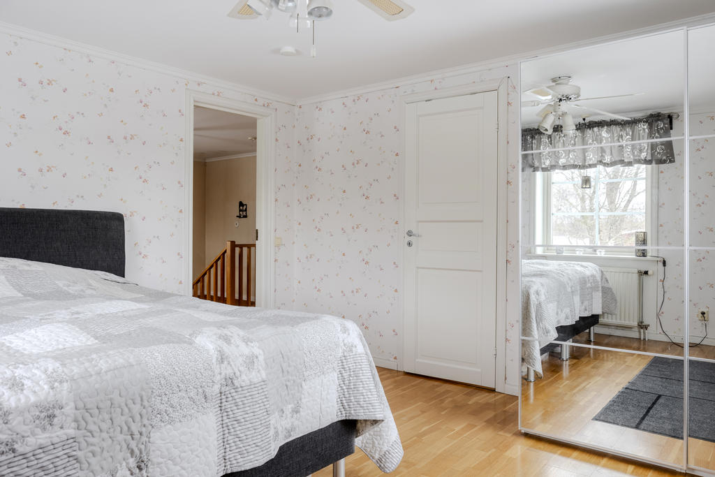 Sovrum med klädkammare