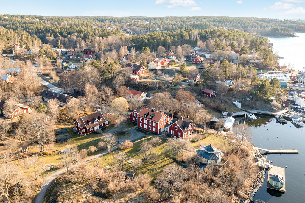 Områdesbild över Brf Kummelnäs Gård