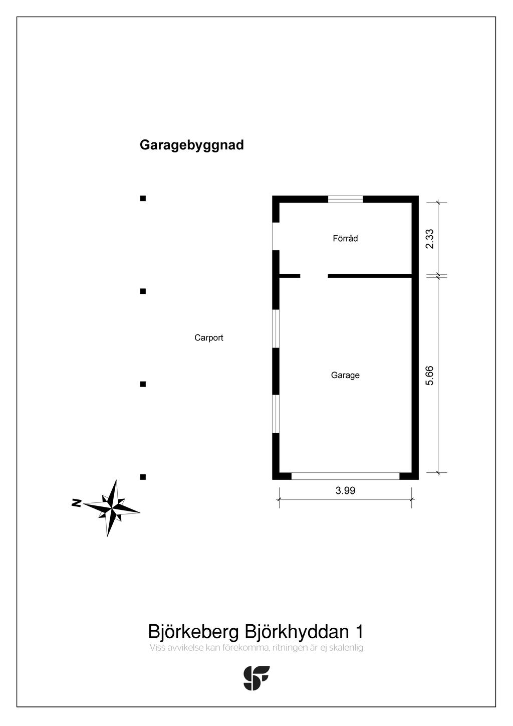 Planritning garage