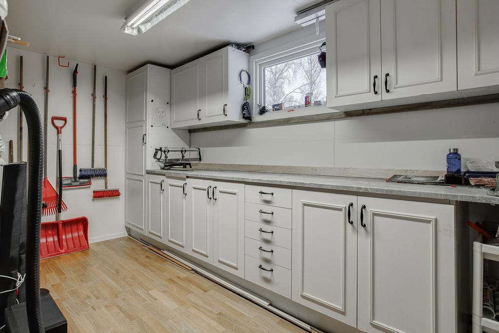 Arbetsyta i garaget