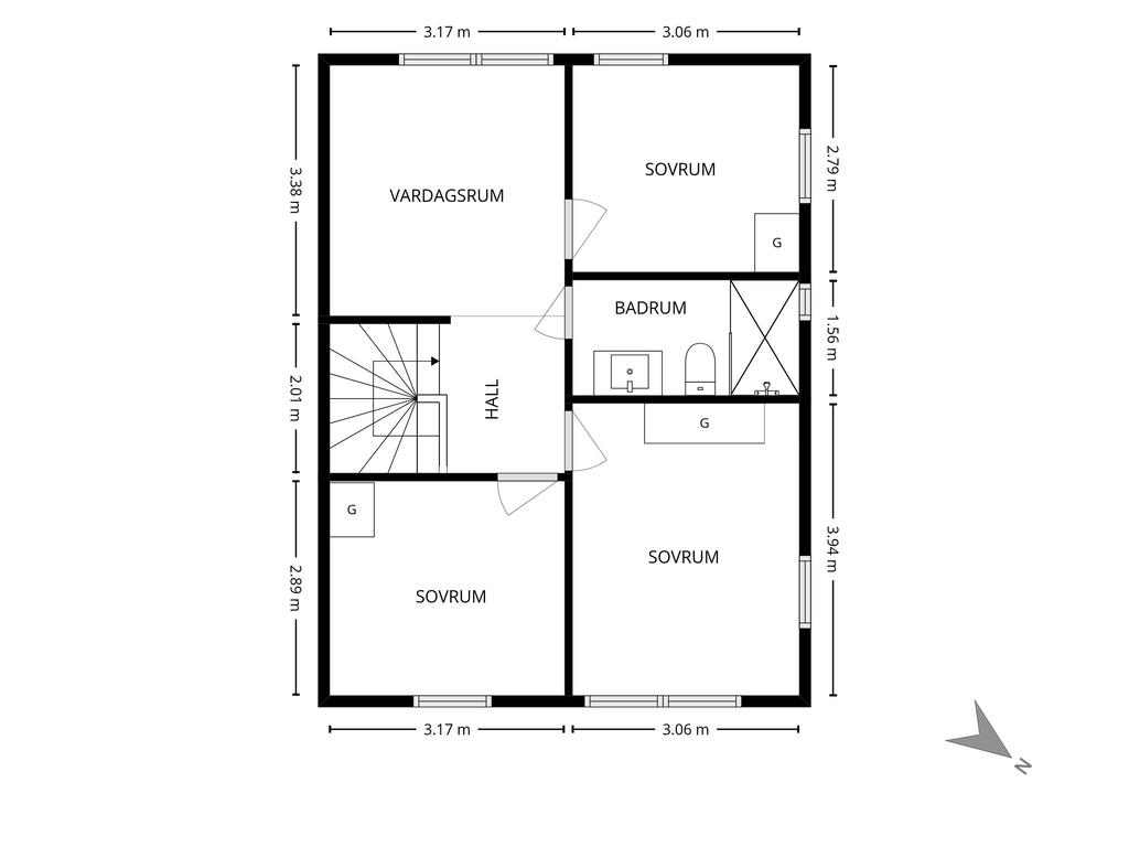 Övre plan