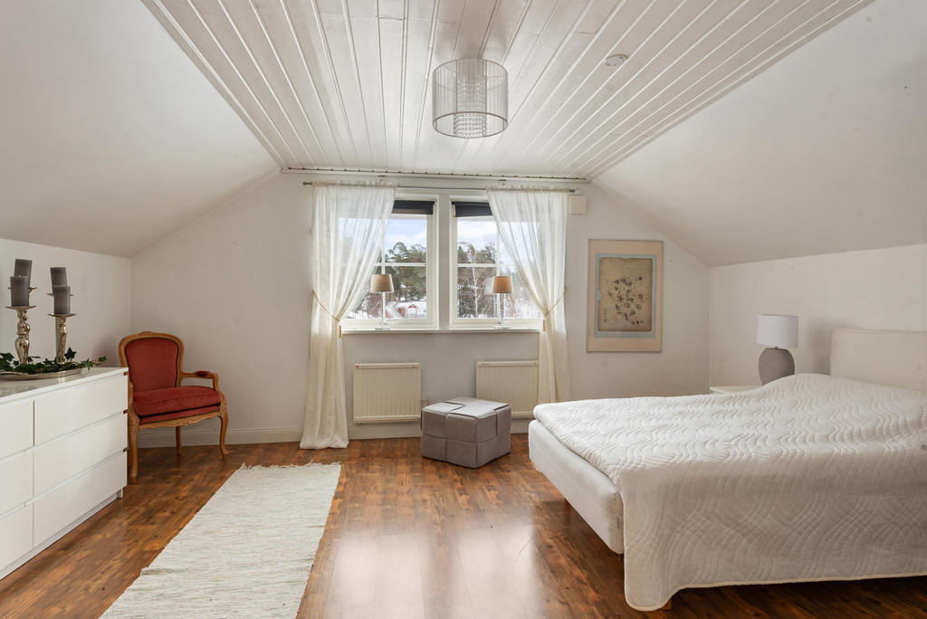 Sovrum på övervåning