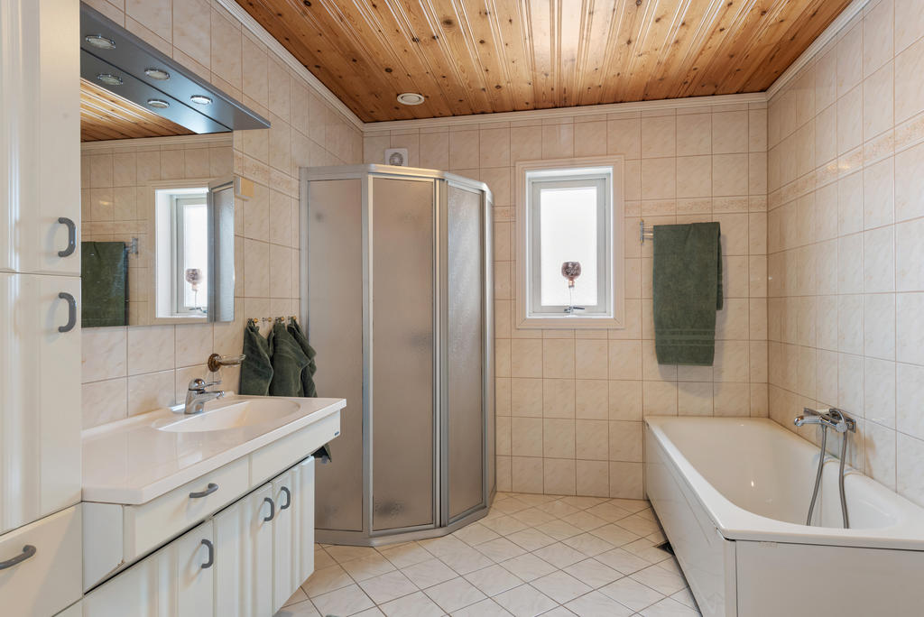 Badrummet på nedervåningen