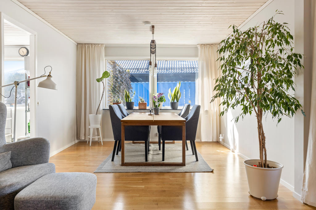 Matplats i vardagsrum