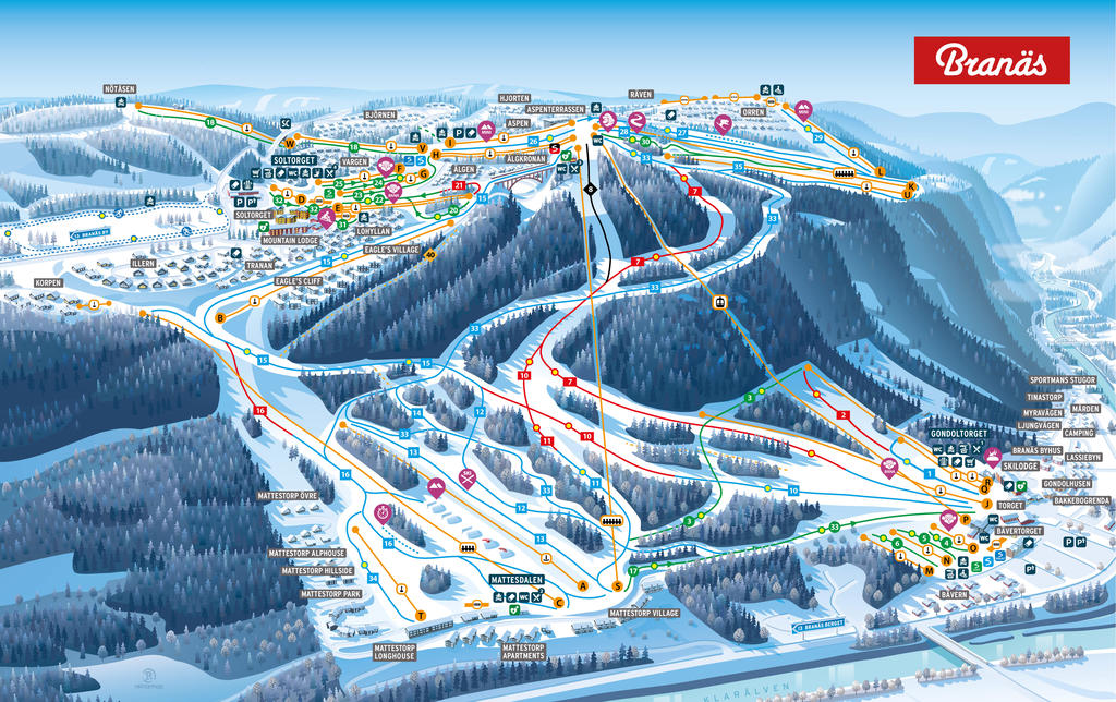 Branäs liftkarta