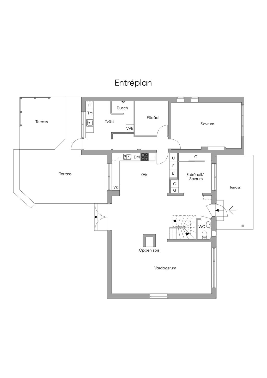 Planskiss, Entréplan 2D