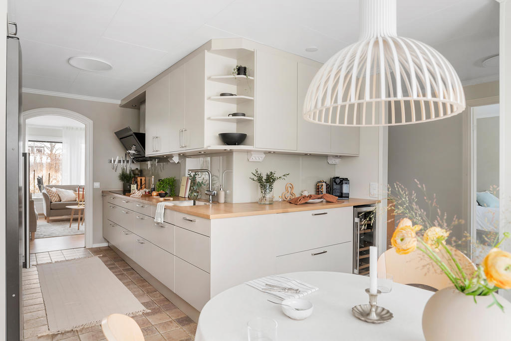 Renoverat stilrent kök