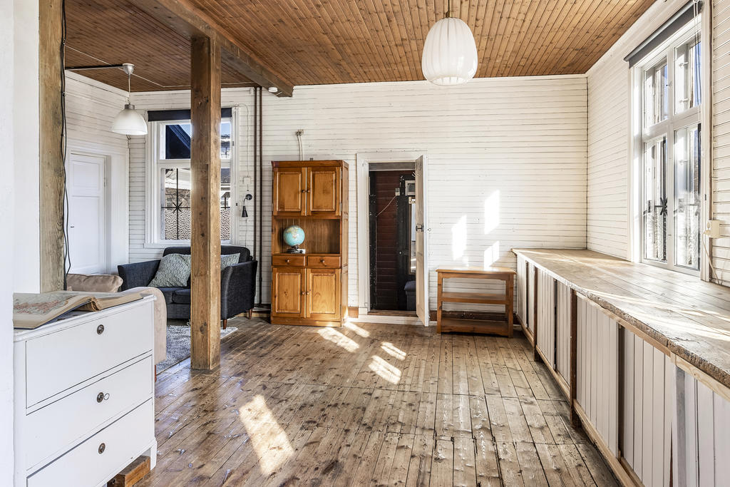 Rustika trägolv bevarade 