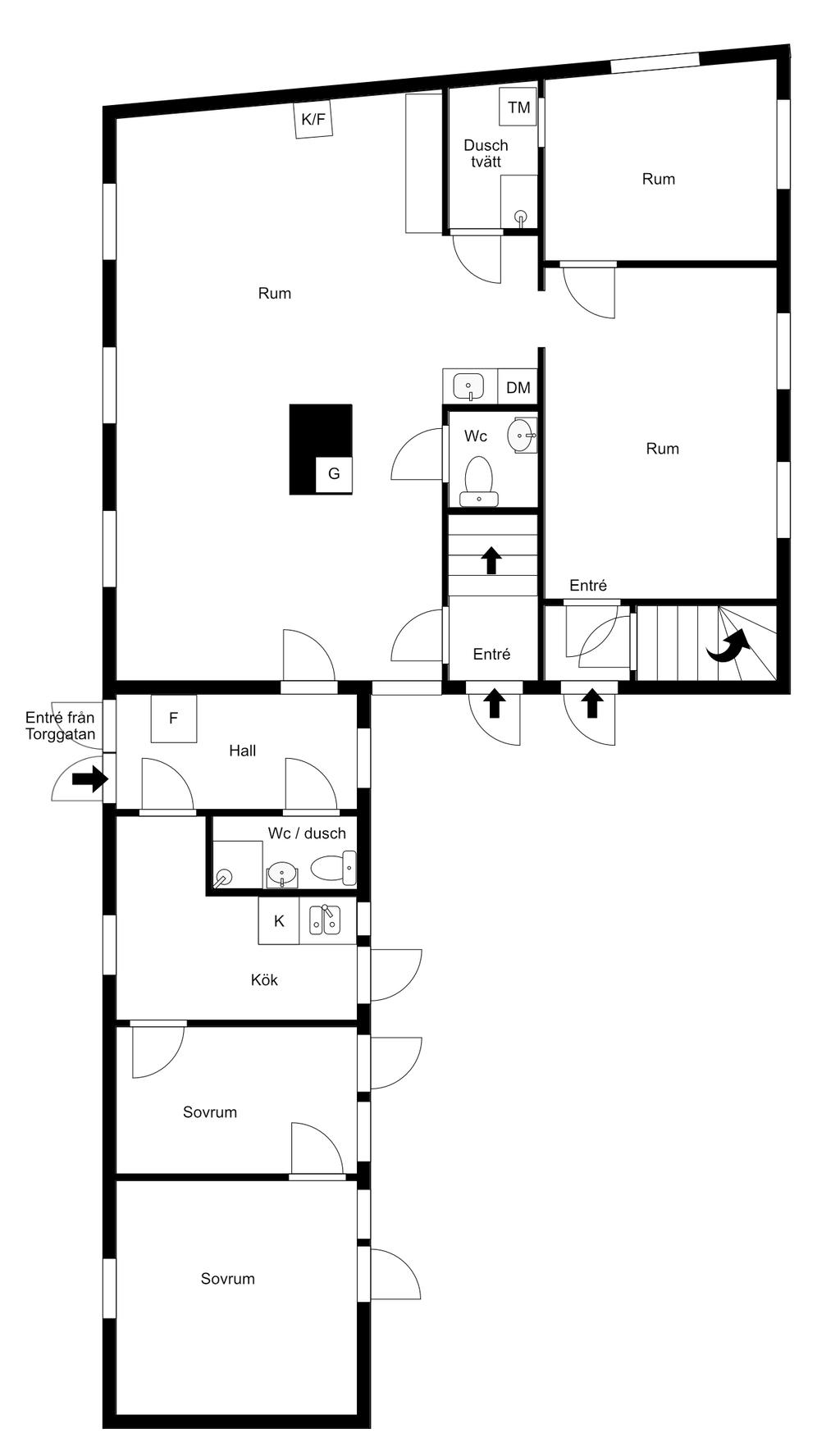 Virgatan 4B Entréplan Bokbinderiet