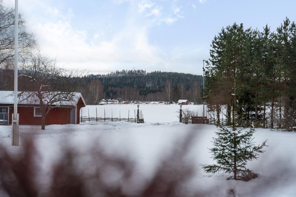 Härlig utsikt över åkrar och ängar.