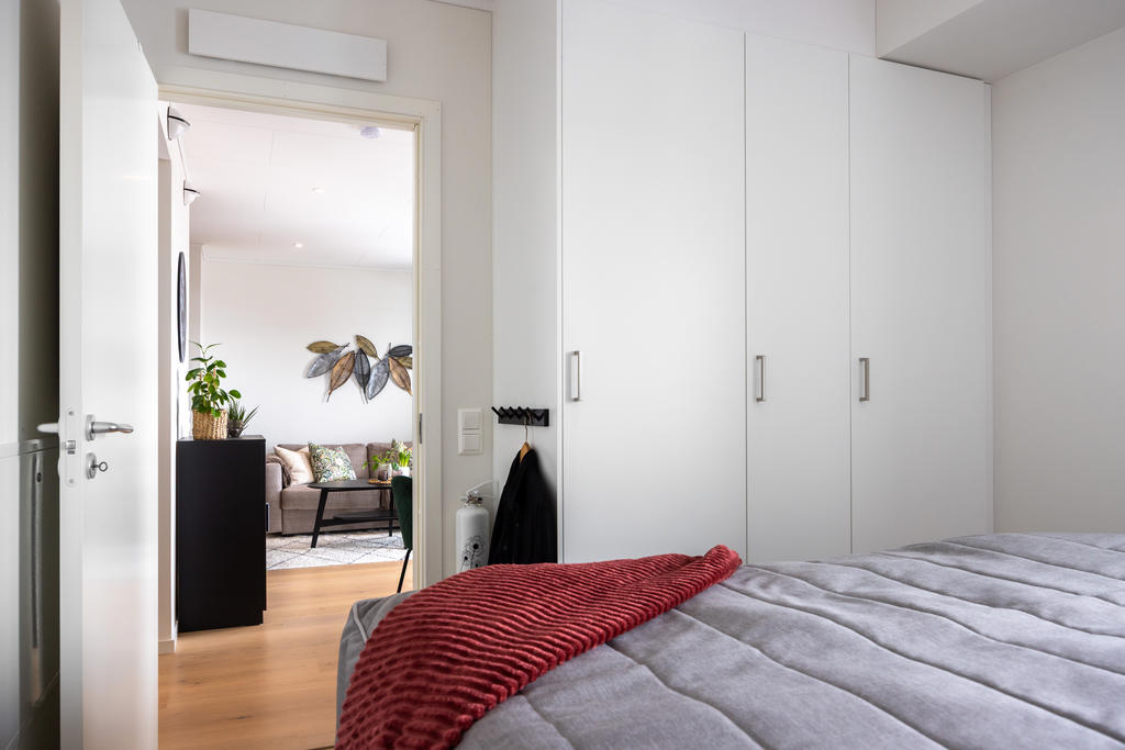 Sovrum med garderober