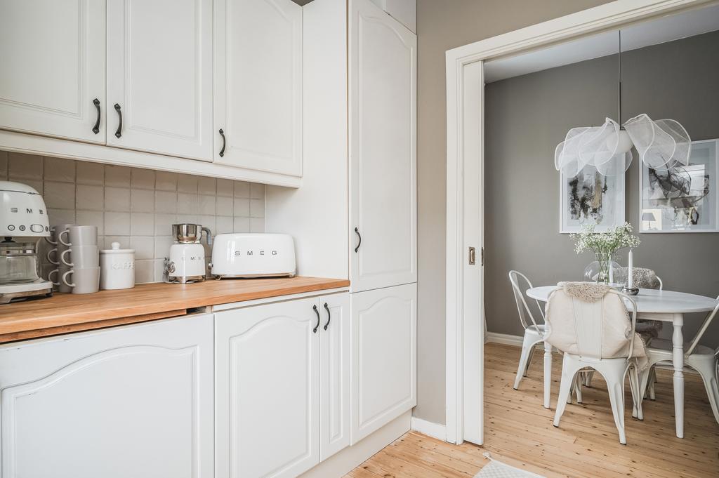 Här kan du ha sociala samtal med gästerna medan du lagar mat