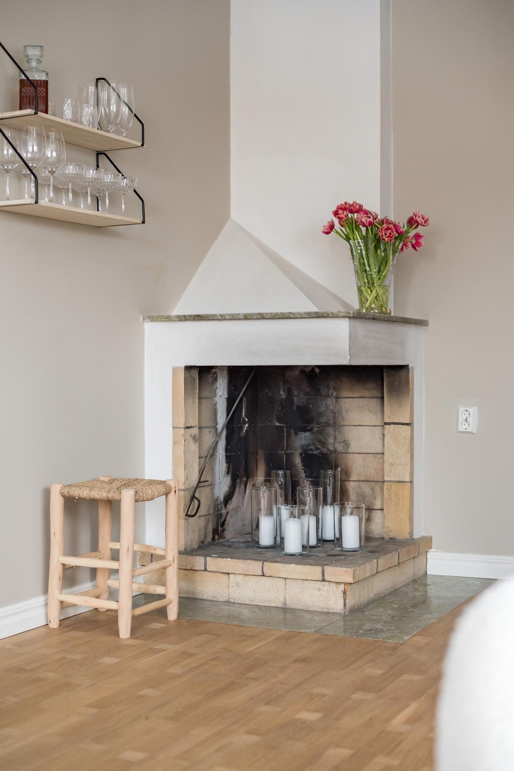 Här kan du njuta av en sprakande brasa!