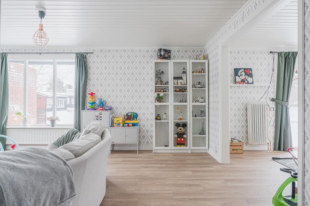 Vardagsrum och del av matrum