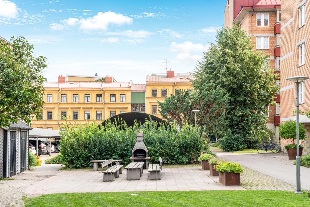 Föreningens inhängnade innergård