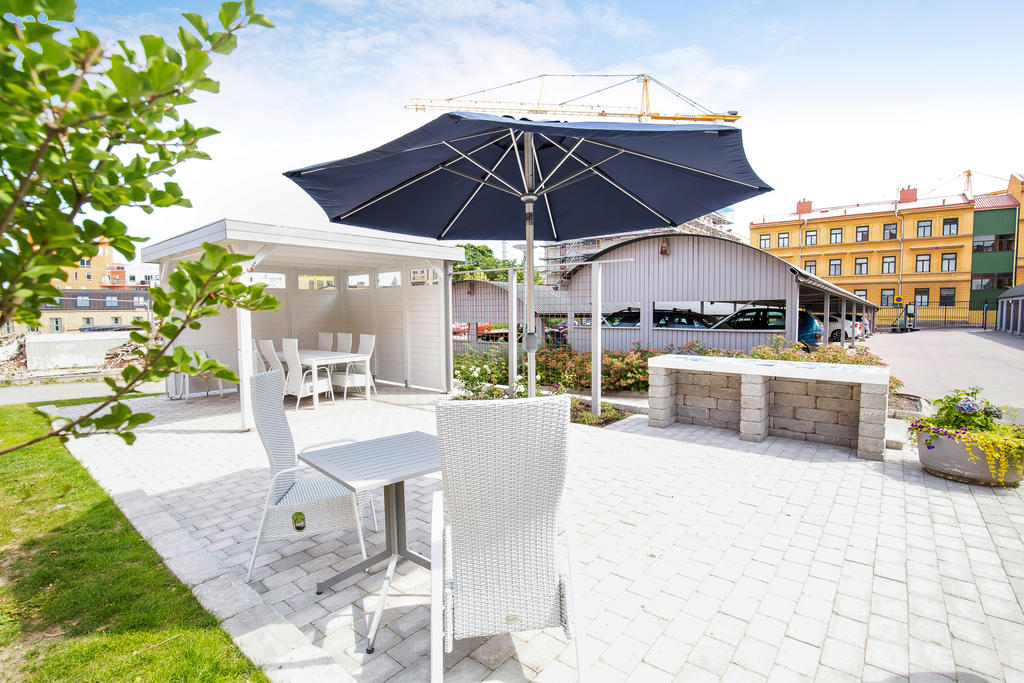 Föreningens inhängnade innergård