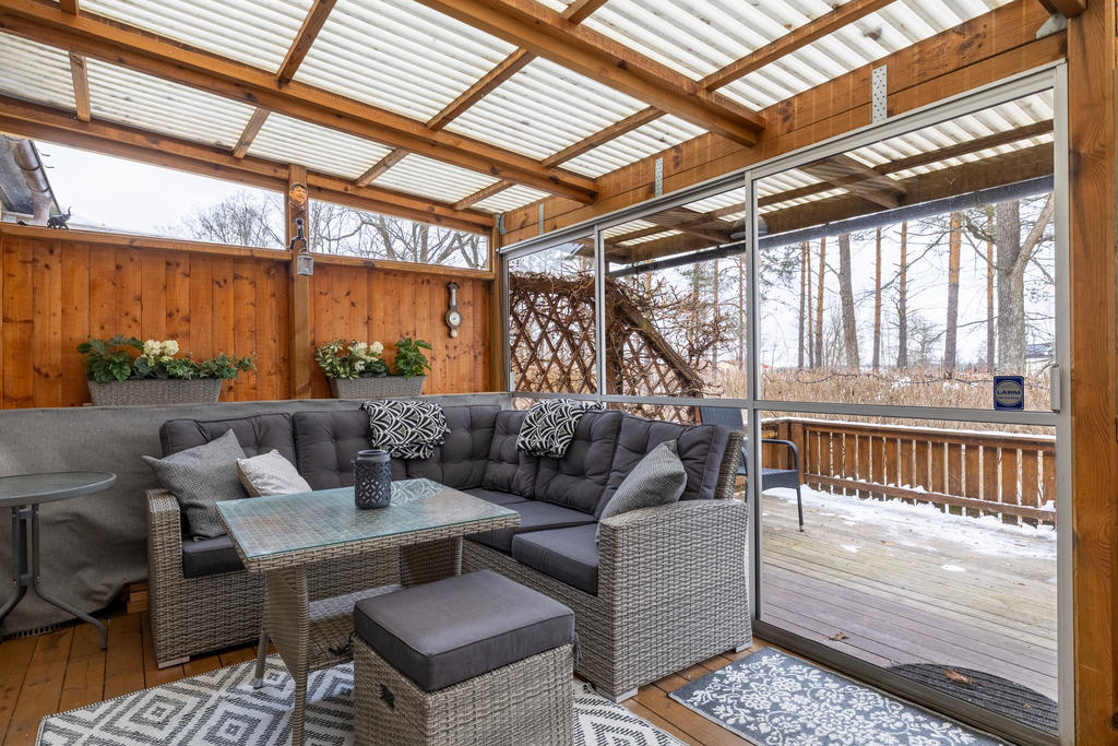 Stort inglasat uterum